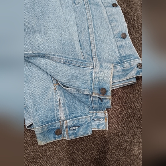 Levi’s Cowboy Denim Jean Jacket 70506 214 Texas Rodeo Festuval Light Wash Sz 44 - Picture 8 of 14